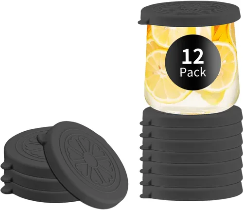 Oui - Tapas de silicona para tarros de yogurt, cubiertas para tarros de vidrio de yogur Oui de 5 onzas, perfectas para botellas de yogur Oui con