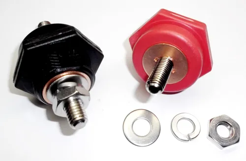 Vista 5 de Fastronix Premium Conectores de terminal de batería de alta corriente de 3/8 pulgadas a través del panel, fabricados en EE. UU