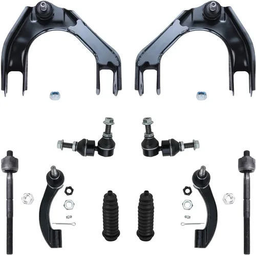 Vista 128 de Detroit Axle - Kit de suspensión delantera de 10 piezas para Chevrolet Trailblazer GMC Envoy 2004-2007 2005 2006 Soportes de brazo de control
