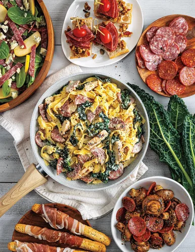 Vista 2 de Fiorucci Pepperoni natural sin curar, sin nitritos ni antibióticos, sin curar, sabor ahumado, 6 onzas, paquete de 1