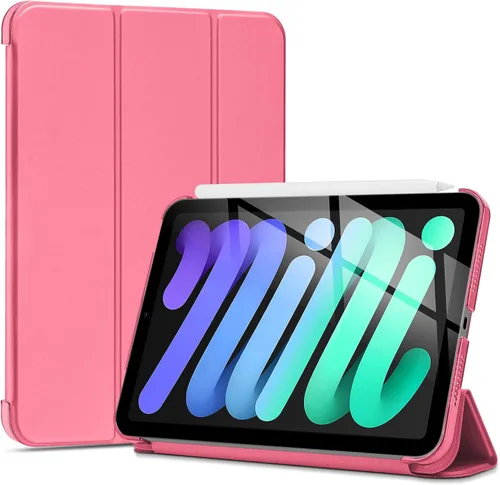 Vista 20 de ProCase Funda inteligente para iPad mini 7 A17 Pro 2024/iPad Mini 6 2021 8.3 pulgadas iPad mini 7ª/6ª generación, cubierta trasera dura para iPad