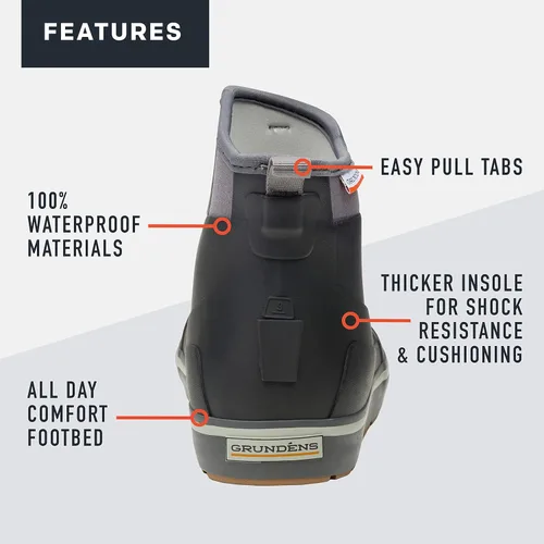 Vista 3 de Grundens DECK-BOSS - Botines para hombre, duraderos, impermeables