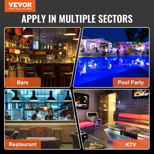 Vista 7 de VEVOR Pantalla de botella de licor con iluminación LED, 2 niveles de 30 pulgadas, compatible con USB, estante iluminado de bar para el hogar