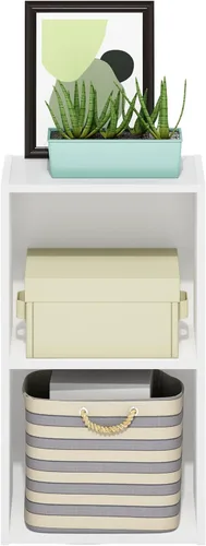 Vista 227 de Furinno - Estantería de cubos de 5 niveles serie Luder para libros y almacenamiento, color negro