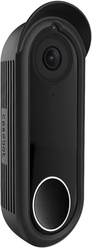 Fintie Funda de silicona para el timbre Google Nest (cableado, 1ª/2ª generación), color negro