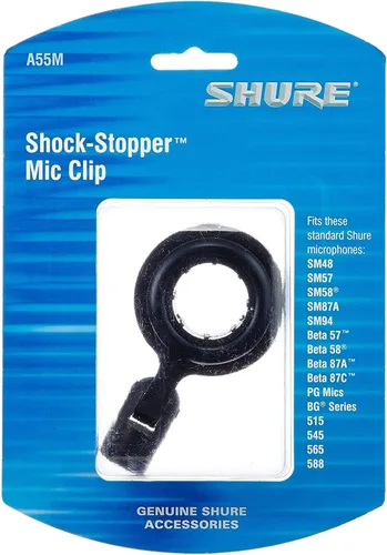 Vista 4 de Shure SM57 Pro XLR Micrófono dinámico - Micrófono cardioide profesional de estudio y rendimiento en vivo (SM57-LC) + clip de micrófono Shure A55M