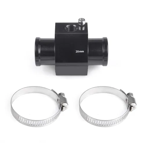 Vista 16 de Adaptador de abrazadera para sensor de temperatura de agua de aluminio, tubo de unión de temperatura de agua, medidor de temperatura, abrazaderas