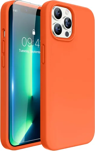 Vista 84 de Miracase Funda compatible con iPhone 12 y iPhone 12 Pro, goma de gel de silicona líquida, protección de cuerpo completo a prueba de golpes