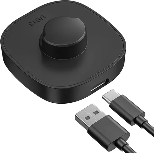 Vista 10 de Compatible con cargador Oura Ring Gen3 tamaño 6, base de carga rápida y segura con cable USB-C, diseño para Oura Ring Gen3 Horizon/Heritage (negro)
