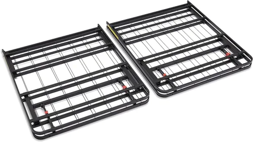 Vista 6 de Yaxa Basics Base de cama con almacenamiento, plataforma de metal plegable, acero resistente, no necesita somier, 14 pulgadas de alto, instalación