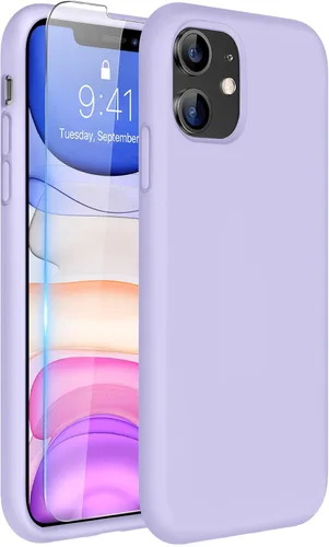 Vista 329 de Miracase Funda compatible con iPhone 12 y iPhone 12 Pro, goma de gel de silicona líquida, protección de cuerpo completo a prueba de golpes