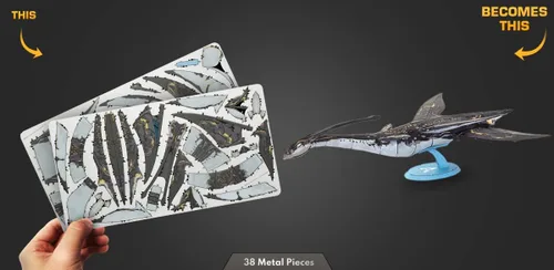 Vista 2 de Metal Earth Serie Premium Avatar 2 Ilu 3D Metal Modelo Kit Fascinaciones