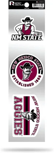 Vista 188 de NCAA - Juego de calcomanías retro Spirit de 3 piezas