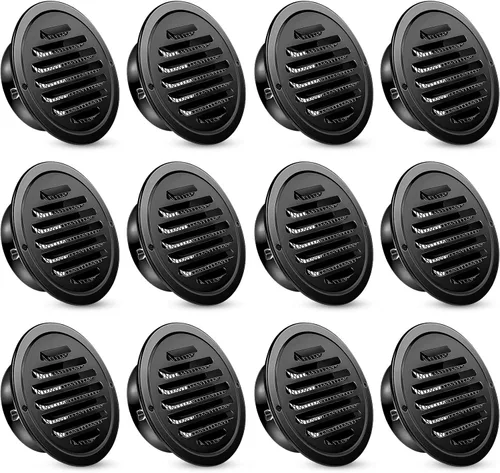 Vista 18 de Zonon 12 Piezas Rejillas de Ventilación de Sofito de Acero Inoxidable de 4 Pulgadas Redondas Cubierta de Ventilación de Secadora con Pantalla