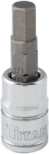 Vista 9 de Titan 15602 1/4-Inch Drive x 0.079 in Hex Bit Socket