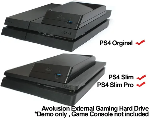 Vista 5 de Avolusion HDDGear - Disco duro externo USB 3.0 de 8 TB (para PS4 Pro y Slim, preformateado)