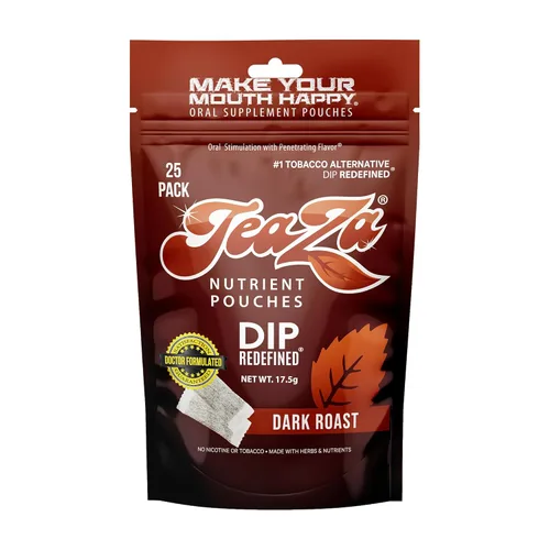 Vista 29 de Teaza Bolsas energéticas a base de hierbas, para masticar tabaco, alternativa sin nicotina, tabaco alternativo y inmersión saludable, sabor tropical