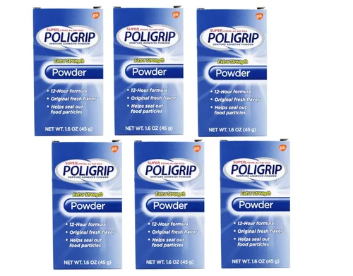 Super Poli-Grip 07801 Polvo de dentadura (6 unidades)