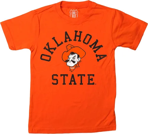 Vista 118 de Wes and Willy Camiseta de algodón orgánico de manga corta para niños de la NCAA