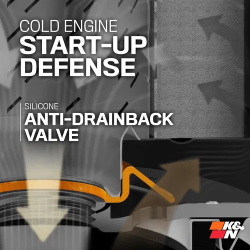 Vista 6 de K&N Engineering - Filtro de aceite de rendimiento, color negro.