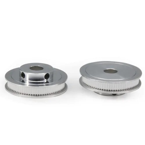 Vista 8 de 2GT Poleas 80 dientes 0.472 in diámetro 80T correa dentada Poleas de rueda síncrona aluminio para ancho 0.236 in correa 3D impresoras piezas, 4