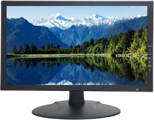 101AV 18.5 "Monitor de seguridad LED profesional HDMI VGA y BNC Entrada Audio Video Pantalla PC Monitor w/Altavoz para CCTV DVR Oficina y Hogar