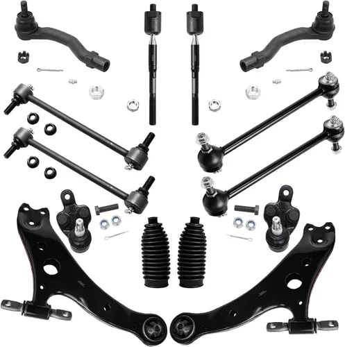 Vista 50 de Detroit Axle - Kit de suspensión frontal de 14 piezas para Honda Accord 08-12 2008 2009 2010 2011 2012, 4 brazos de control con rótulas + 4 barras