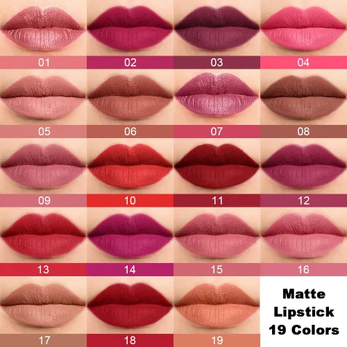 Vista 5 de evpct 1Pcs Lápiz Labial Metálico Rosa Claro y Lápiz de Crayón para Labios Set para Mujeres, Mancha de Labios de Larga Duración Impermeable labiales