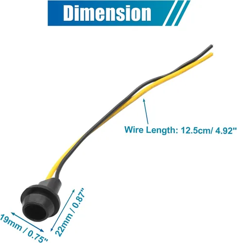 Vista 3 de 30 piezas T10 W5W lámpara LED cuña de coche soporte de bombilla adaptador de conector de extensión universal