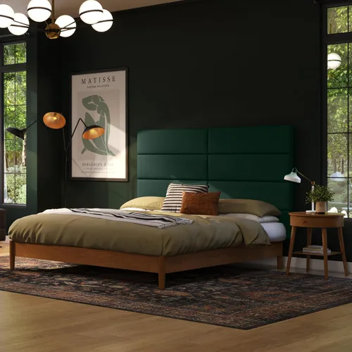 Vista 258 de Jaxx Panelist - Cabecero acolchado moderno, juego de 4 paneles para montar en la pared (cada uno de 11.25 x 38 pulgadas), tamaño King