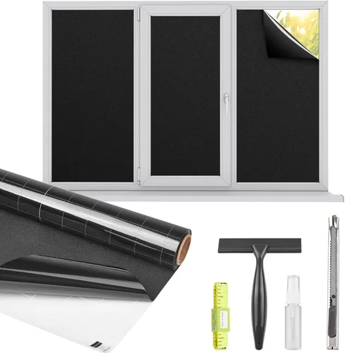 Vista 9 de Kromapolis Película de privacidad para ventana, cubierta de vinilo para ventanas, película decorativa de vitral, película de privacidad esmerilada