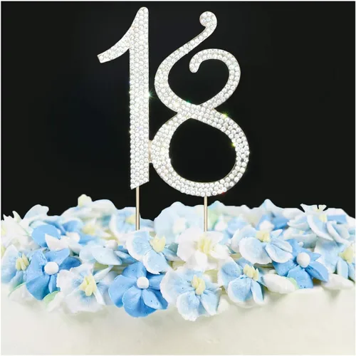 Scotamalone 18 gemas de diamantes de imitación de alta calidad para decoración de tartas