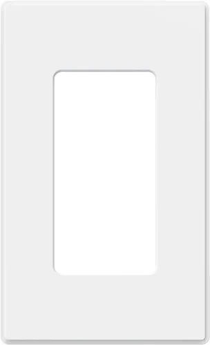 Vista 19 de ELEGRP Placas de pared decorativas sin tornillos de 1 banda, cubierta de placa frontal termoplástica irrompible para interruptor de salida