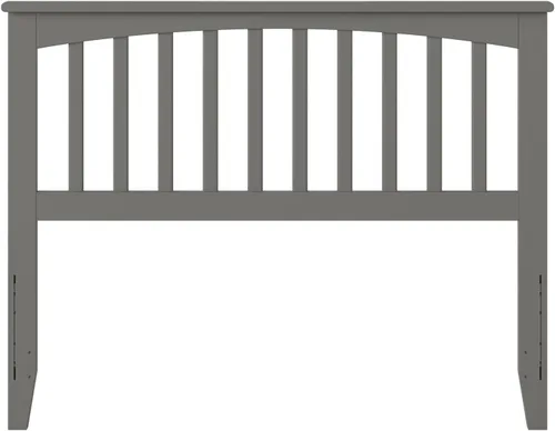 Vista 39 de AFI, Mission - Cabecero de madera maciza individual con cargador acoplable, color gris