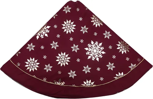 Vista 79 de Flash World Falda de árbol de Navidad grande de 36 pulgadas, cubierta suave de Navidad, decoración con cuello de copo de nieve, falda de árbol