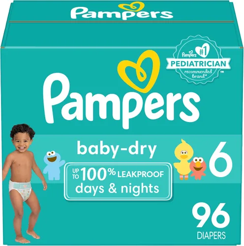 Vista 40 de Pampers Pañales - Baby Dry - Tamaño 4, 92 unidades, pañal desechable absorbente para bebés (el embalaje puede variar)