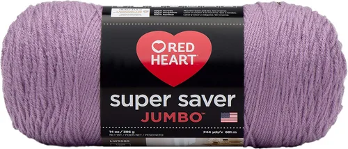 Vista 52 de Red Heart Super Saver Jumbo Ovillo de lana, Amatista