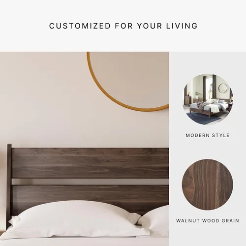 Vista 55 de Signature Design by Ashley Socalle - Cabecero completo, con listones abiertos, color beige natural