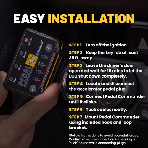 Vista 6 de PEDAL COMMANDER Controlador de respuesta del acelerador para Toyota Tundra 2003-2006 – Plug-and-Play, 4 modos de conducción, control