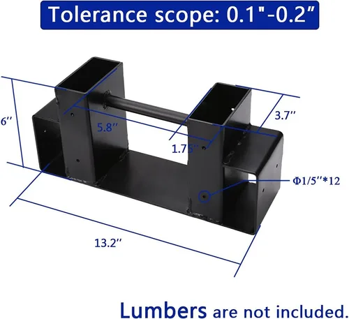 Vista 2 de MOFEEZ Kit de soporte de almacenamiento de troncos de leña al aire libre, soporte de almacenamiento de madera para chimenea, ajustable a cualquier