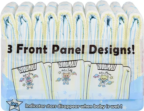 Vista 5 de Littleforbig Pañales impresos para adultos, 10 piezas, Astro Babies (M 28-38 pulgadas)