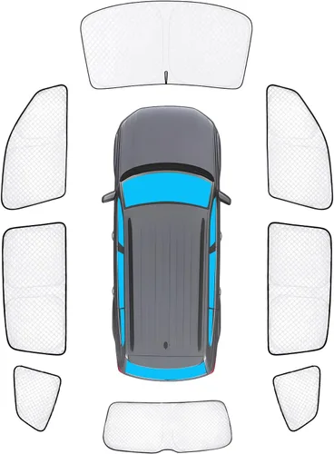 Vista 16 de KMF 6 piezas de parasoles gruesos para Mazda 3 Hatchback (No Sedán) 2014-2018 Accesorios, parasoles completos para parabrisas y ventanas de coche