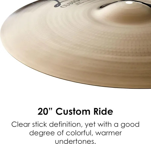 Vista 3 de Avedis Zildjian Company A Custom Ride Platillo - 20 pulgadas