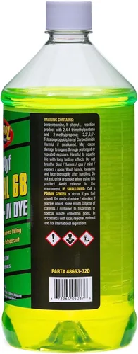 Vista 2 de TSI Supercool 48663-32D 1234yf EV Vehículo eléctrico POE 68 Viscosidad con tinte UV Cuarto de galón 1 paquete