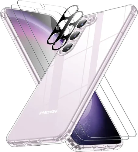 Vista 45 de SPIDERCASE Funda diseñada para Samsung Galaxy S23, [Protección contra caídas de grado militar de 10 pies], Paquete de 2