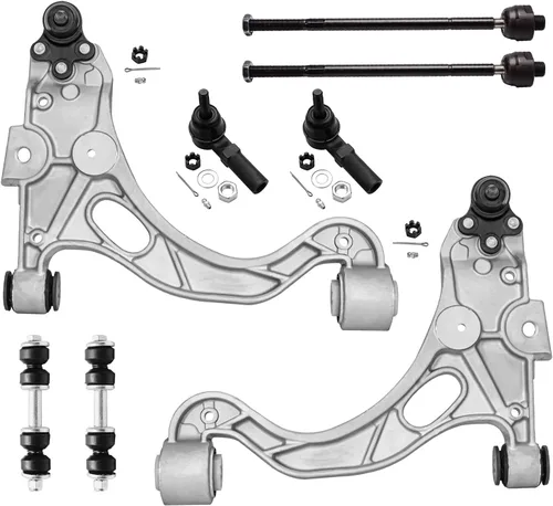 Vista 134 de Detroit Axle - Kit de brazos de control de extremo de 8 piezas para Toyota 2001-2003 Highlander 2002-2003 Camry Lexus ES300, 2 brazos de control