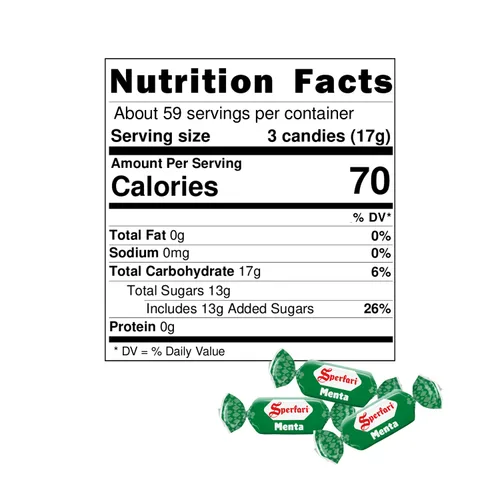 Vista 8 de Sperlari Caramelo duro de menta "Menta" (2.2 libras 35.27oz)
