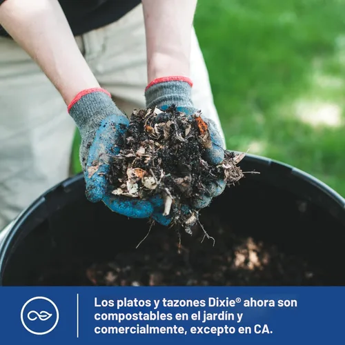 Vista 6 de Dixie Platos de papel grandes, 10 pulgadas, 54 unidades, 2 veces más fuertes, aptos para microondas, a prueba de remojos, resistentes a cortes