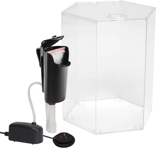 Vista 3 de Tetra 29040 Kit de acuario hexagonal con burbujero LED, 1 galón