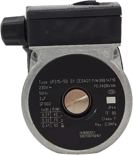 Vista 3 de UPS15-50/60 Bomba de agua de caldera de pared universal Bomba de agua de motor de circulación (BLANCO)